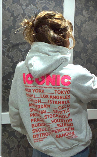 Iconic Hood - Marled Grey