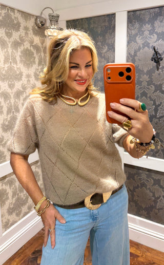 Talia Mohair Knit- brown