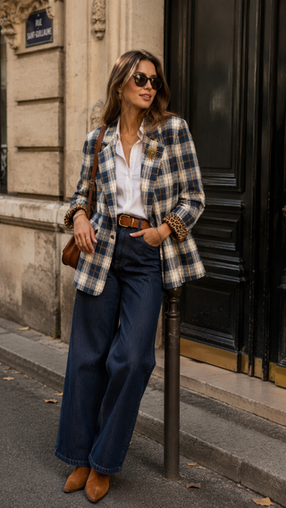 Leo Check Blazer