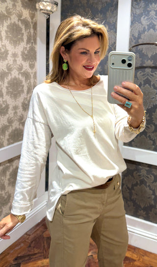 Aria L/S Basic Tee - Beige