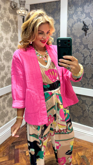 Paloma Cotton Jacket- Pink