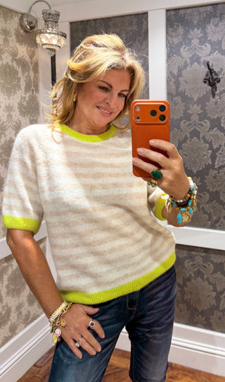 Limoncello Stripe Knit Jumper