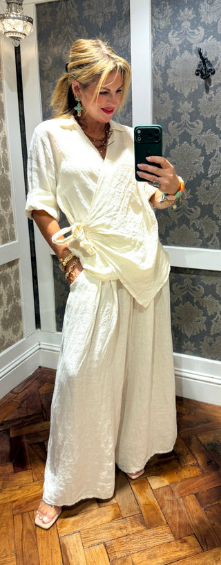 Sammy Linen Co-Ord - Beige