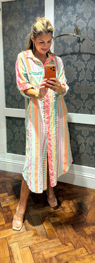 Zahara Cotton Shirt Dress