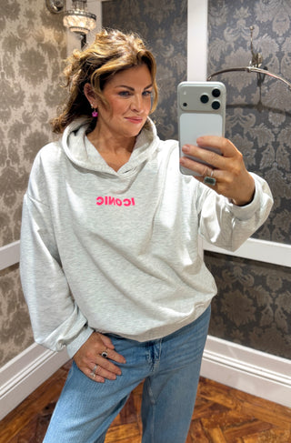 Iconic Hood - Marled Grey