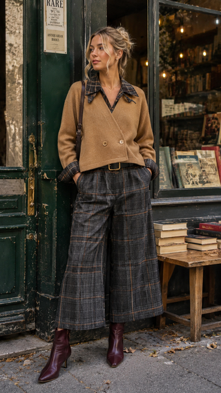 Brielle Check Culotte