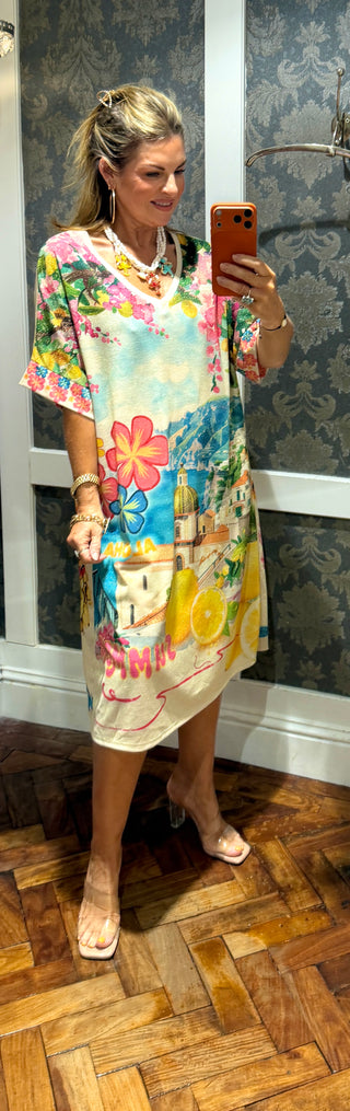 Ivan Midi Lurex Dress - Floral