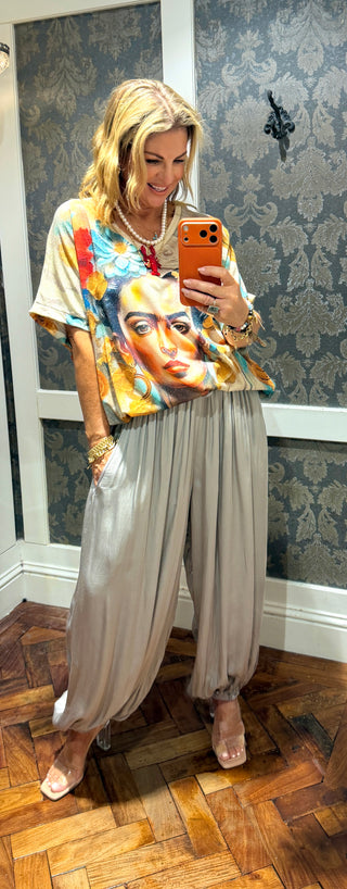 Rosa Harem Pant - Taupe