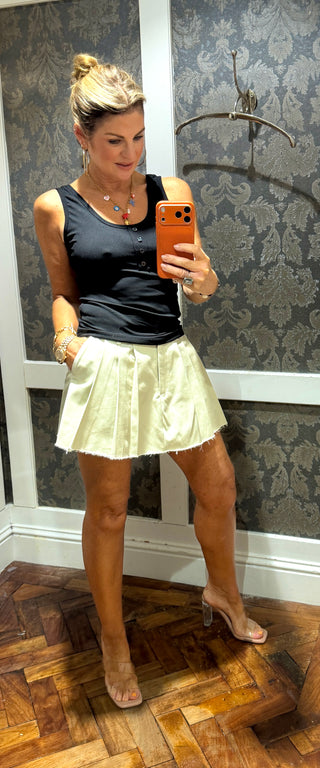 Soci Cotton Skort - Beige
