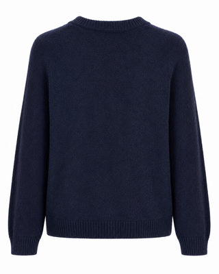 Alina Alpaca Knit Jumper- Navy