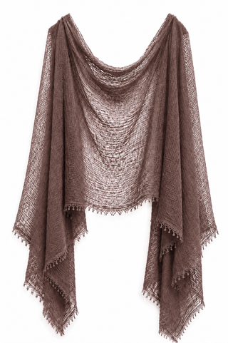 Pam Lightweight Crinkle Scarf- Brown