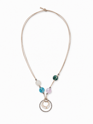 Shell Necklace Long Blue
