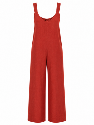 Cara Jumpsuit Deep Rusty Red