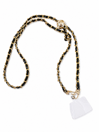 Phone Chain- Chanel Inspired Black