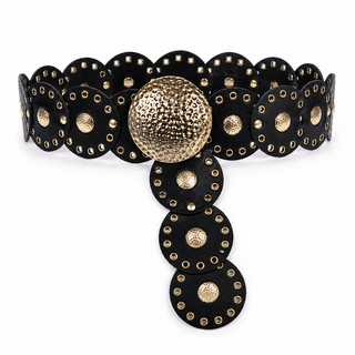 Circle Black Boho Belt