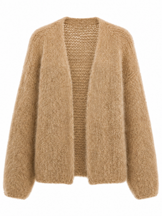 Aurelia Mohair Cardigan - Beige