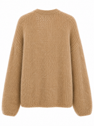 Aurelia Mohair Cardigan - Beige