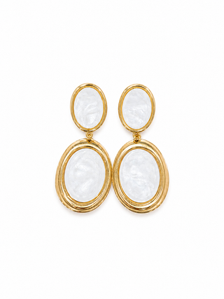 Earrings Ocean White Drop