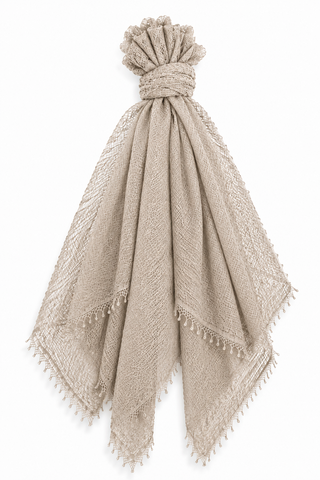 Pam lightweight crinkle scarf - Taupe