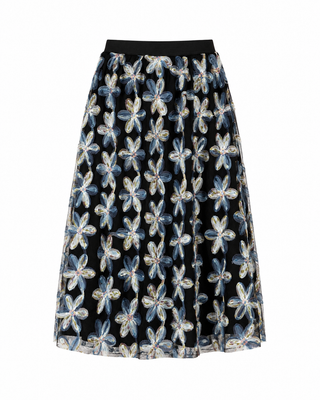 Indonesia Jupe -Midi Skirt-Floral Derhy