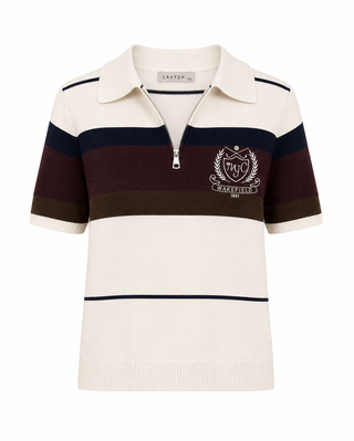 Harbour Quarter Zip Knit Polo