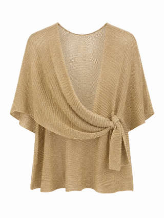 Luna Gold Wrap Knit