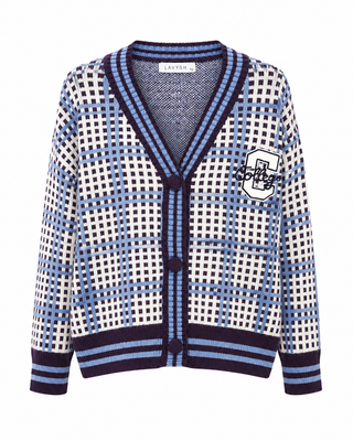 Cleo Check Knit Cardigan