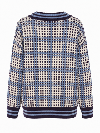 Cleo Check Knit Cardigan