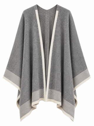 Sienna Contrast Trim Poncho