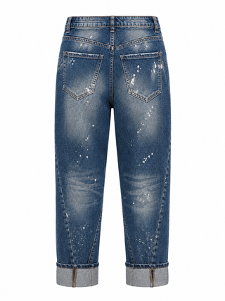 Ganie Distressed Straight Jeans