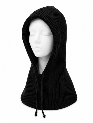 Maisy Detachable Hoodie -Black