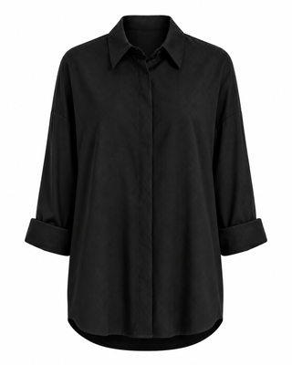 Noa Oversized Shirt- Black