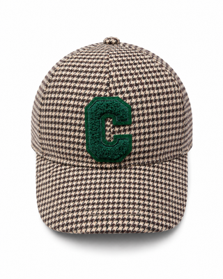 Baseball Cap Houndstooth -Green