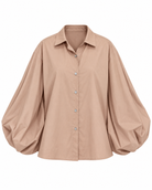 Aviora Balloon Sleeve Shirt - Caramel