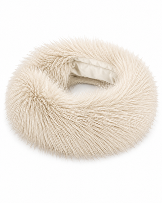 Fur Headband - Cream