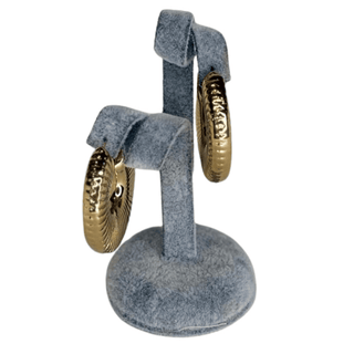Ribbed Hoop-Gold
