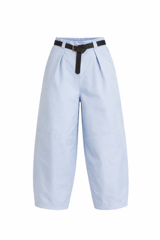 The Elio Barrel Trousers -Blue